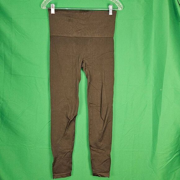Spanx‎ Womens Army Green Ankle Zip Leggings Large - Picture 1 of 4